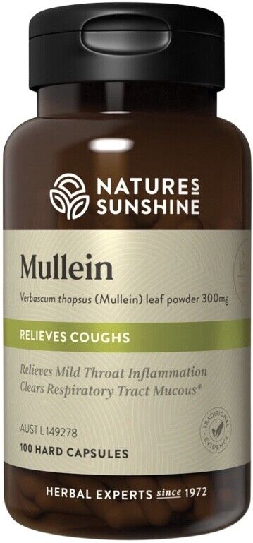 Natures Sunshine Organic Mullein 100cap